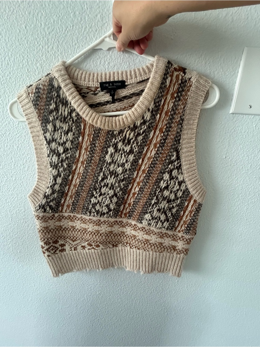 rag bone sweater fair isle sweater vest